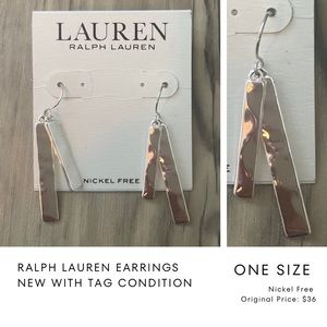 Ralph Lauren nickel free earrings - NEW